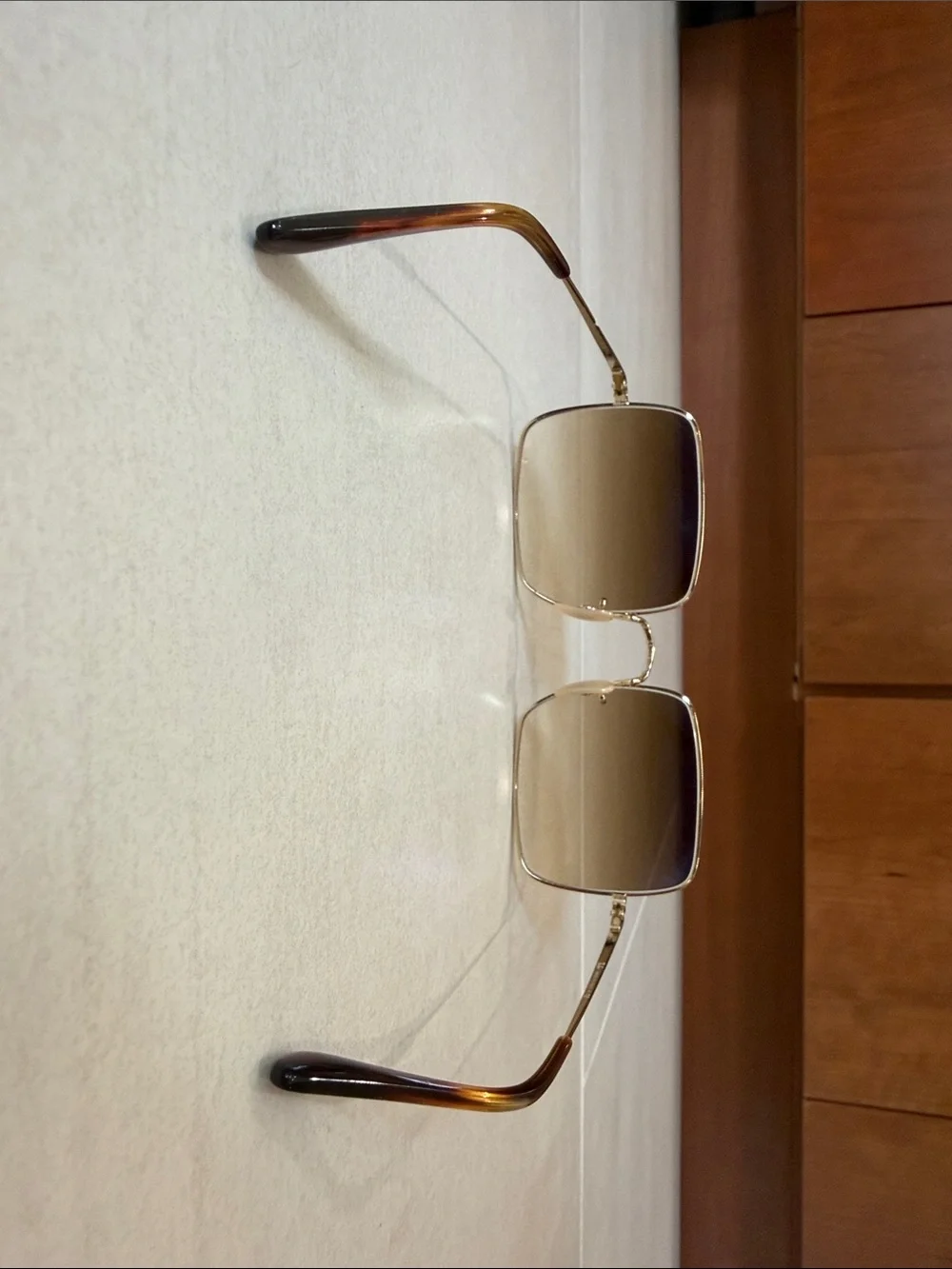 Ray-Ban Gold Frame Sunglasses with Brown Gradient Lenses